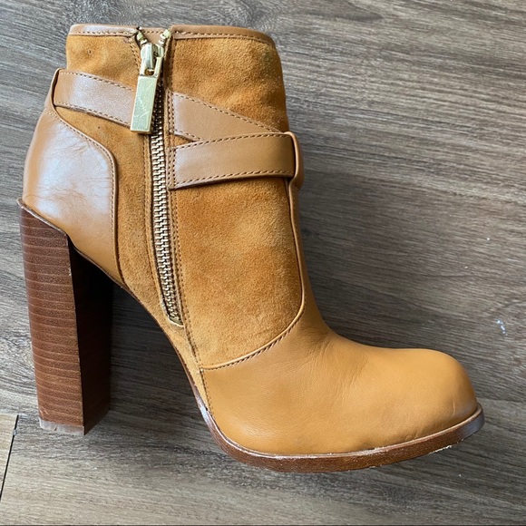 Rachel Zoe Brown Suede and Leather Booties - Picture 5 of 12